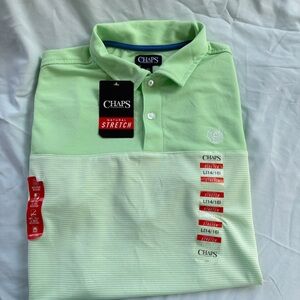 Chaps Green Polo Shirt Classic Cotton Comfort